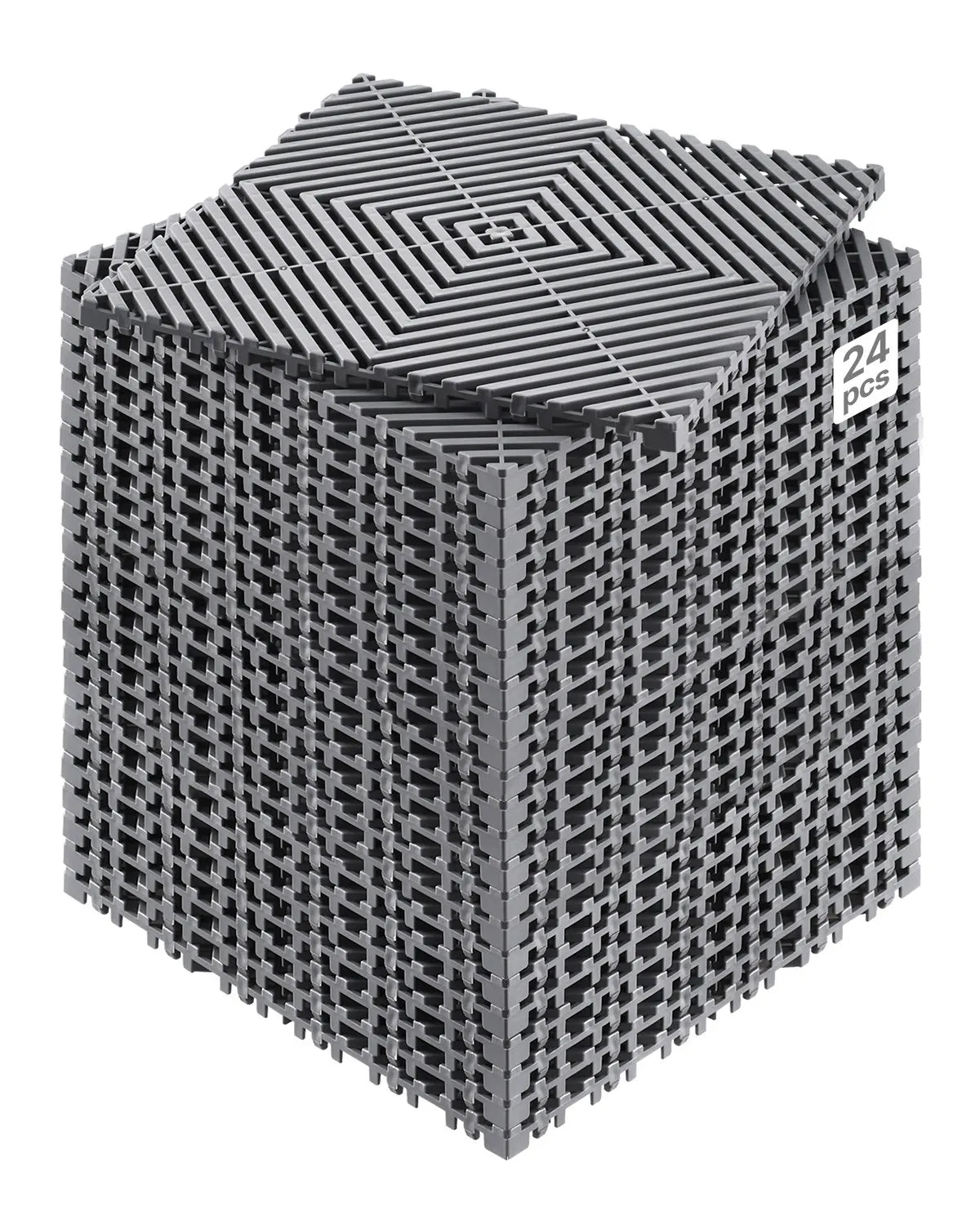 VEVOR Drainage Mat Drainage Floor Tile 12” x 12” Modular Interlocking Cushion