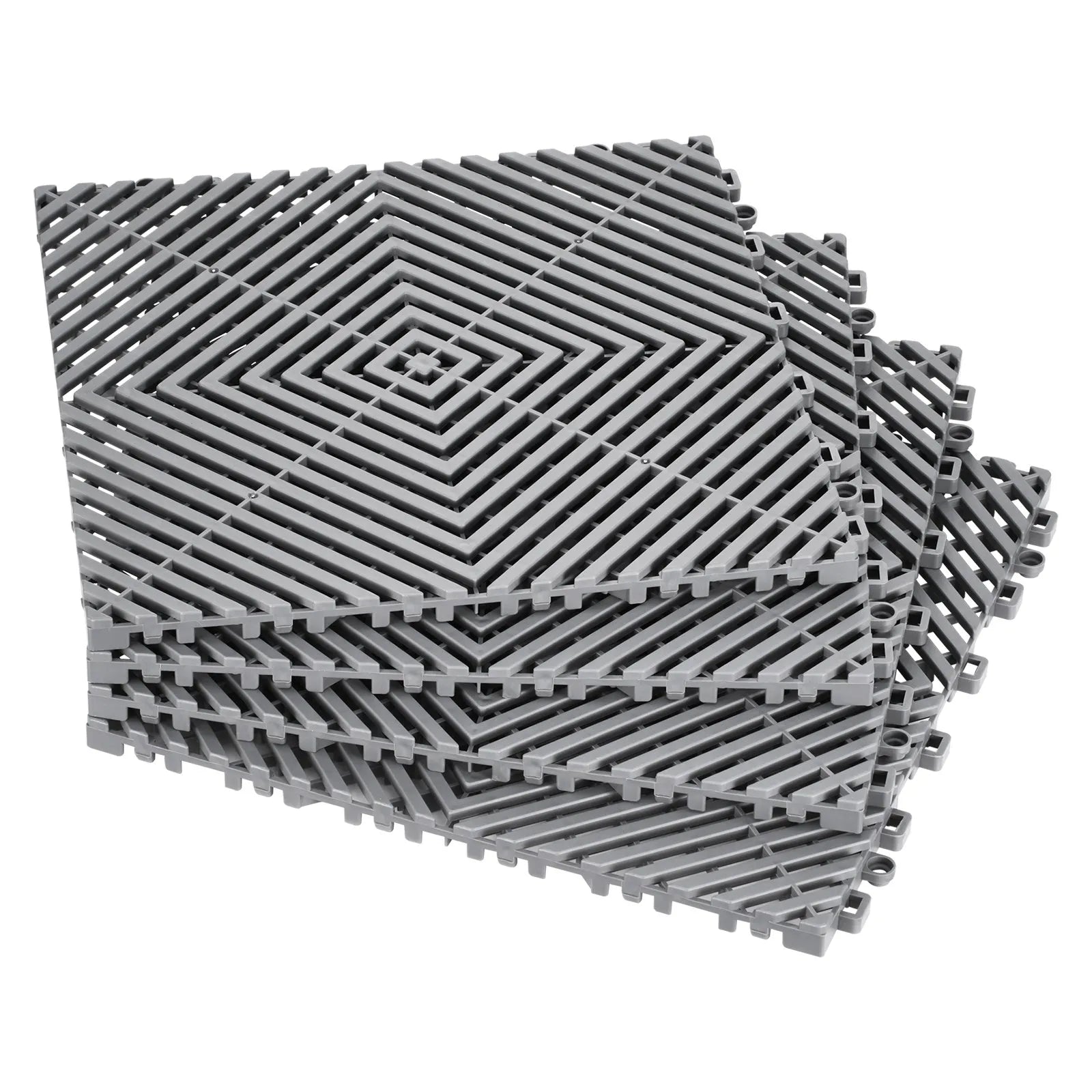 VEVOR Drainage Mat Drainage Floor Tile 12” x 12” Modular Interlocking Cushion