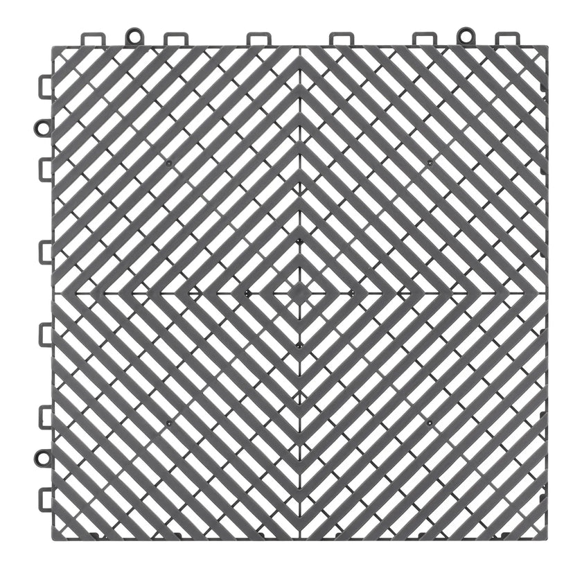 VEVOR Drainage Mat Drainage Floor Tile 12” x 12” Modular Interlocking Cushion