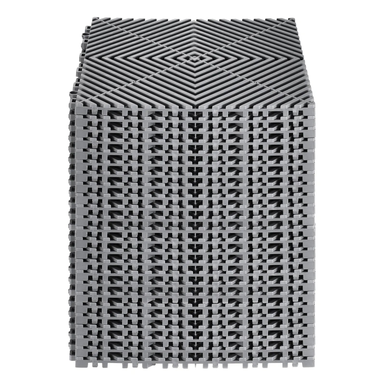 VEVOR Drainage Mat Drainage Floor Tile 12” x 12” Modular Interlocking Cushion