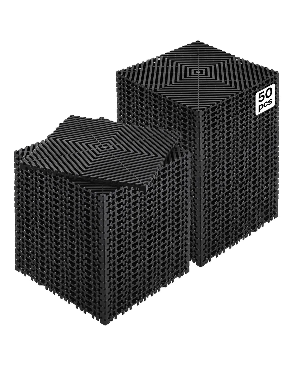 VEVOR Drainage Mat Modular Floor Tile 12” x 12” Interlocking Drainage Cushion