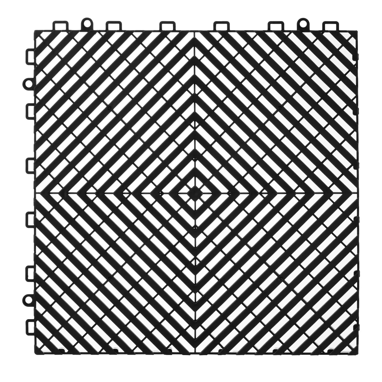 VEVOR Drainage Mat Modular Floor Tile 12” x 12” Interlocking Drainage Cushion