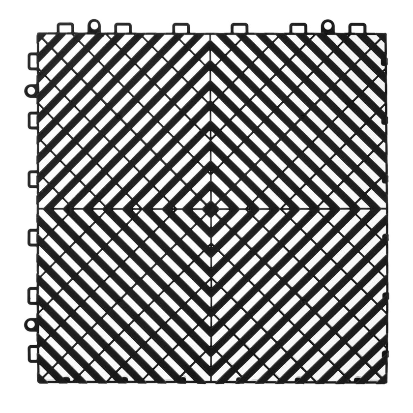 VEVOR Drainage Mat Modular Floor Tile 12” x 12” Interlocking Drainage Cushion