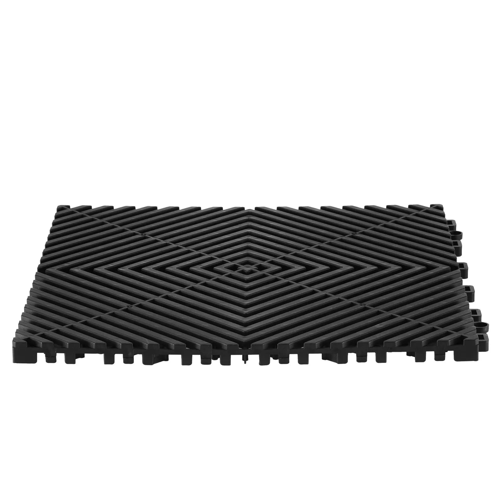 VEVOR Drainage Mat Modular Floor Tile 12” x 12” Interlocking Drainage Cushion