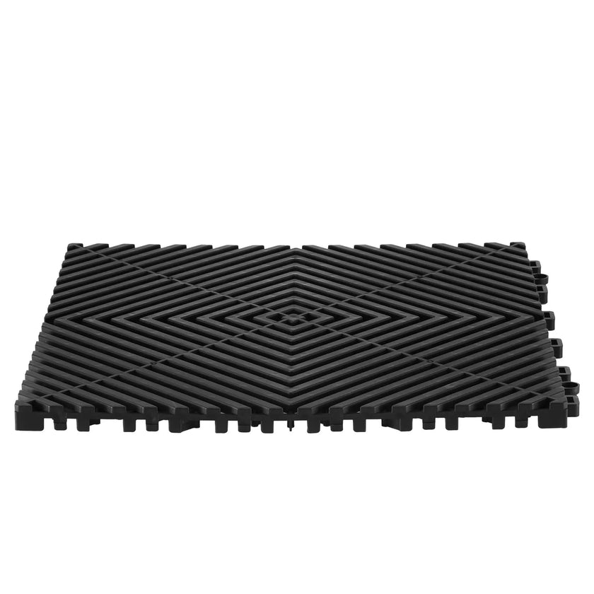 VEVOR Drainage Mat Modular Floor Tile 12” x 12” Interlocking Drainage Cushion