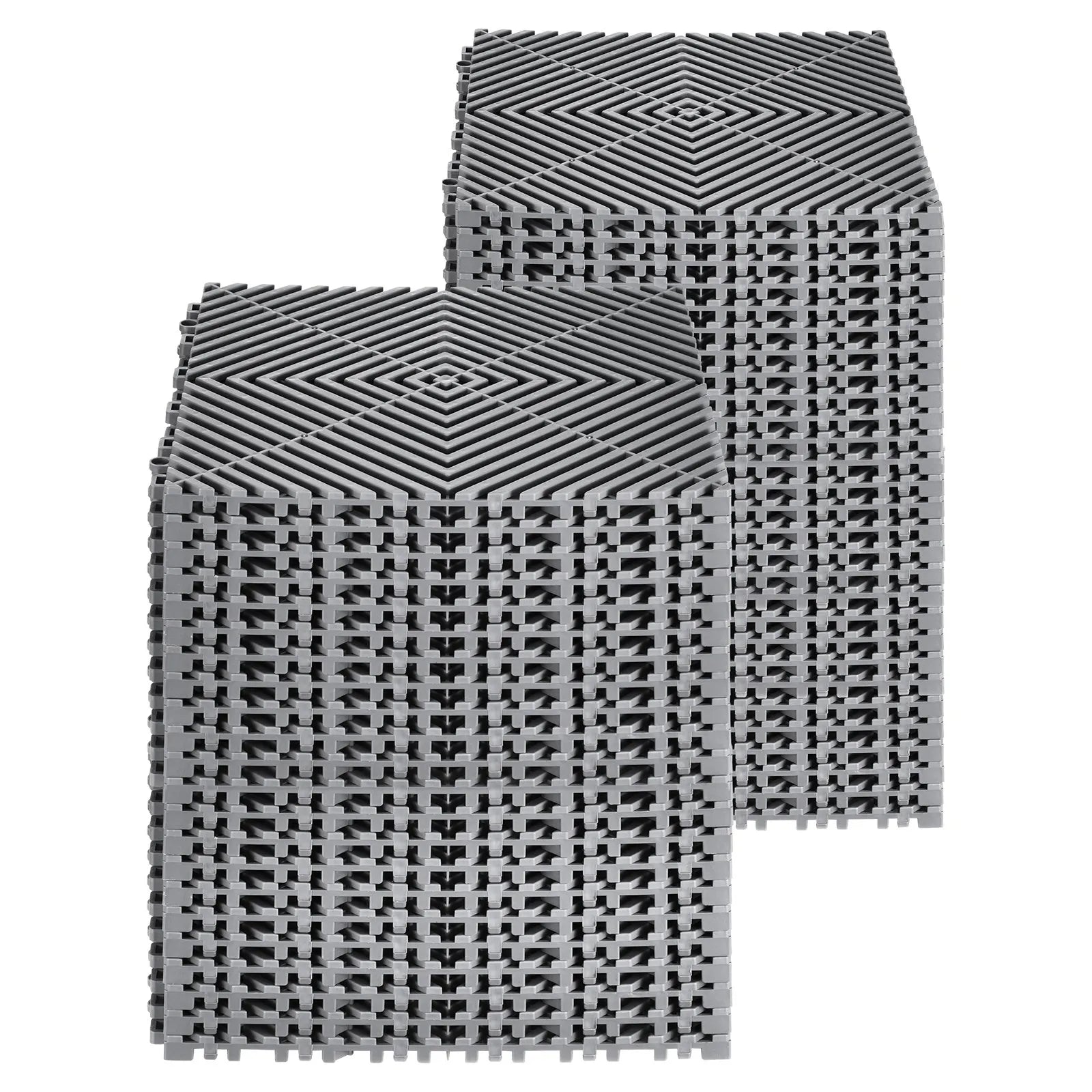 VEVOR Drainage Mat Interlocking Drainage Cushion 12” x 12” Modular Floor Tile