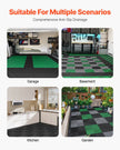 VEVOR Interlocking Drainage Mat Modular Floor Tile 12” x 12” Drainage Cushion