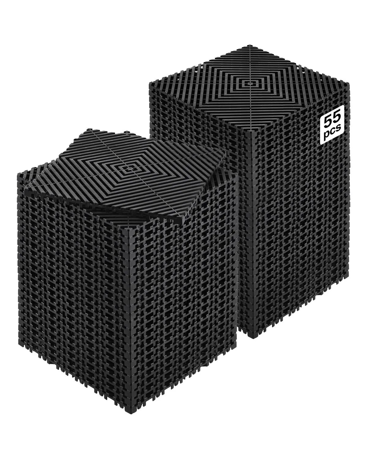 VEVOR Interlocking Drainage Mat Modular Floor Tile 12” x 12” Drainage Cushion