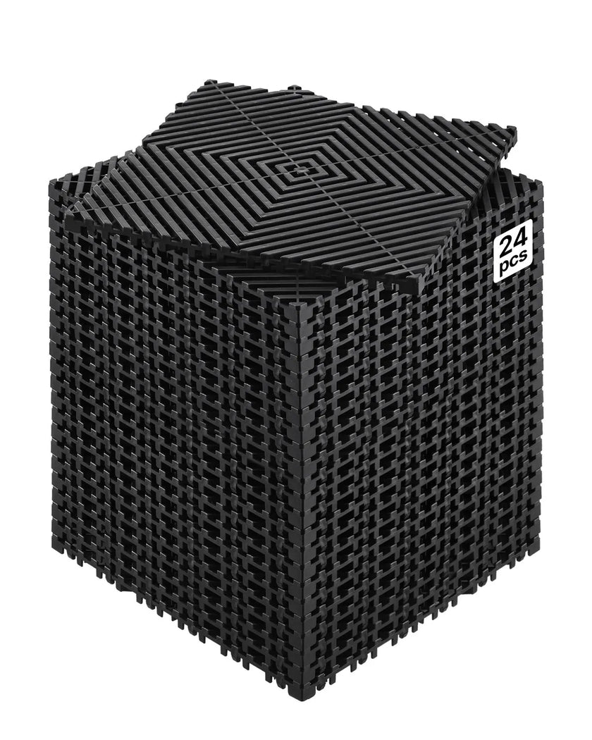 VEVOR Drainage Mat Modular Interlocking Mat 12” x 12” Drainage Floor Tile