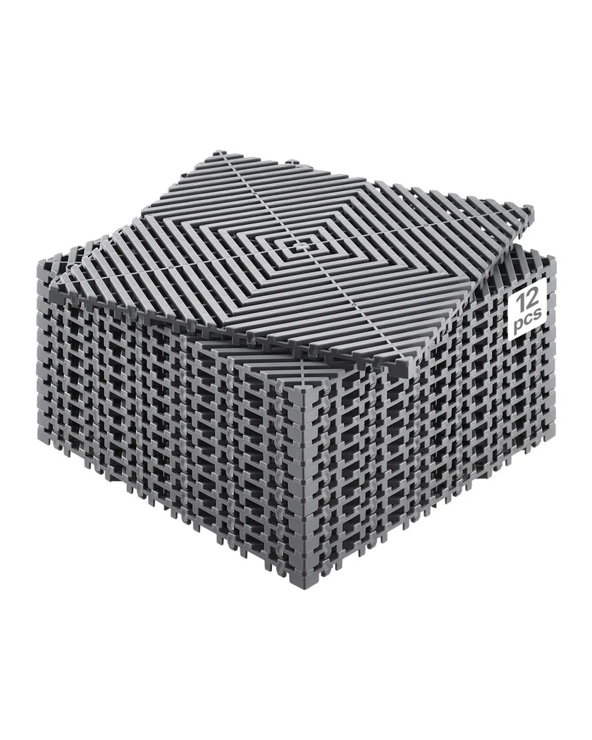 VEVOR Drainage Mat Modular Interlocking Cushion 12” x 12” Drainage Floor Mat