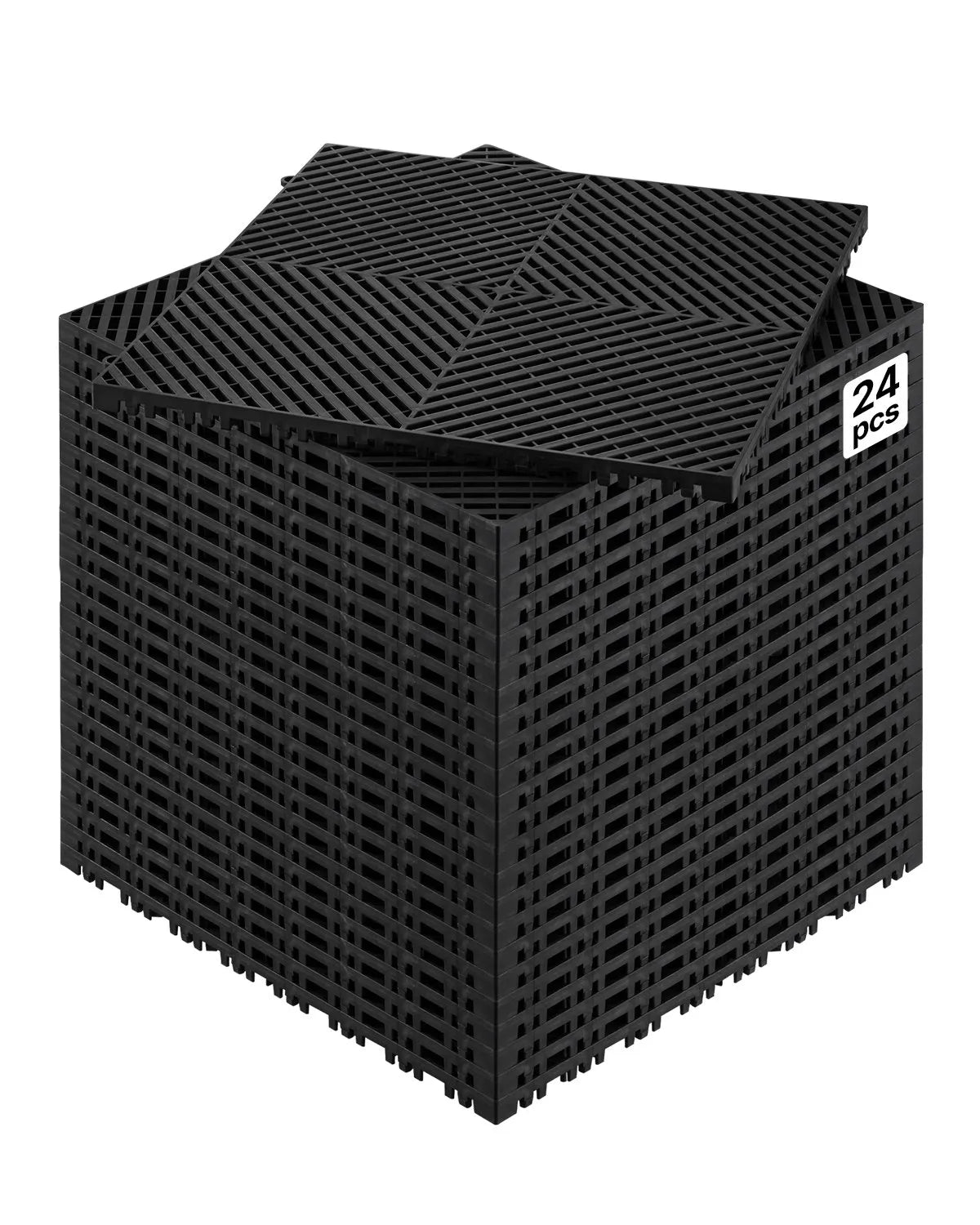 VEVOR Drainage Mat Modular Interlocking Cushion 15.7” x 15.7” Drainage Tile