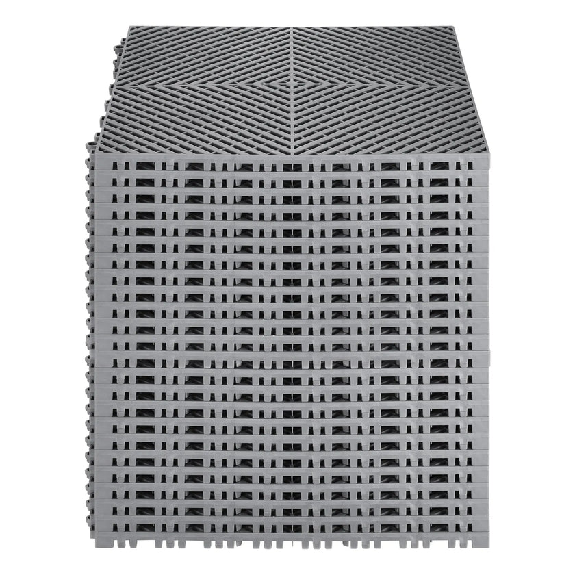 VEVOR Drainage Mat Modular Interlocking Mat 15.7” x 15.7” Drainage Floor Tile