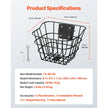 VEVOR Front Bike Basket Electric Scooter Basket with Fixed Bracket Kids/Adult