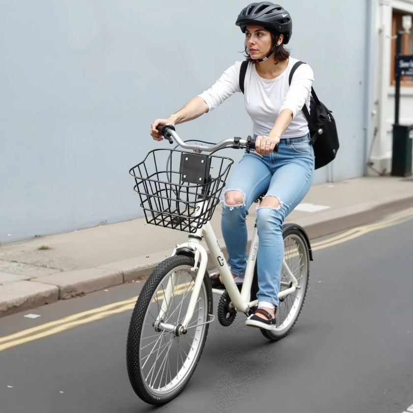 VEVOR Front Bike Basket Electric Scooter Basket with Fixed Bracket Kids/Adult