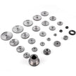 VEVOR 27PCS Metal Lathe Gears, Precise Mini Lathe Replacement Gears including Box Gear Set, Slotless Gears, Metal Motor Gears, Variable Gears, Belt Gear for CJ0618 Mini Lathes & Milling Machines