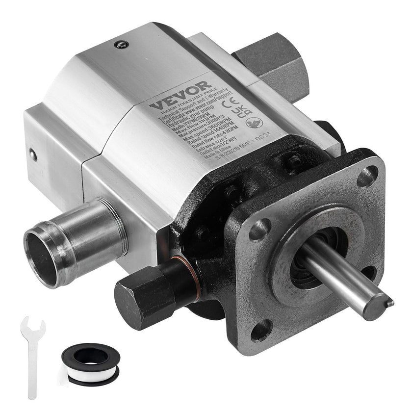 VEVOR Hydraulic Wood Log Splitter Pump 13GPM 2 Stage 3000PSI Hydraulic Gear Pump
