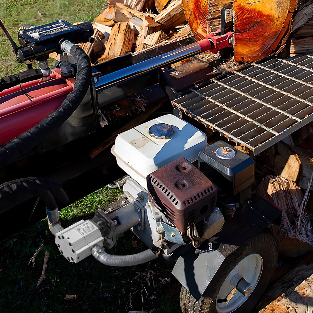 VEVOR Hydraulic Log Splitter Pump, 16GPM, 2 Stage 4000PSI Wood Log Splitter Pump, 1'' Inlet 1/2'' NPT Outlet 3600 RPM Aluminum Hydraulic Gear Pump, for Small Engine Mounting Log Splitters Snowplow