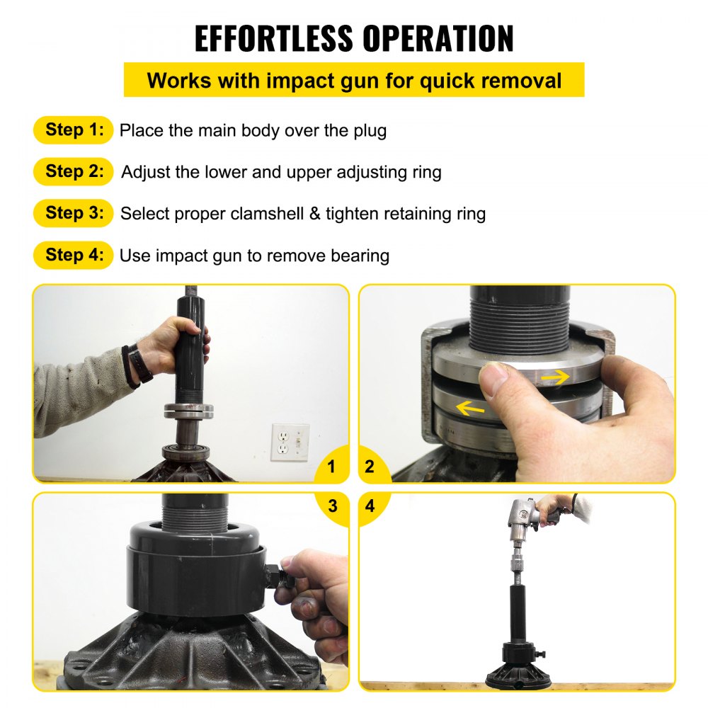 VEVOR Carrier & Pinion Bearing Puller, Compatible with Dana 30, 40, 60, 70, Ford 9