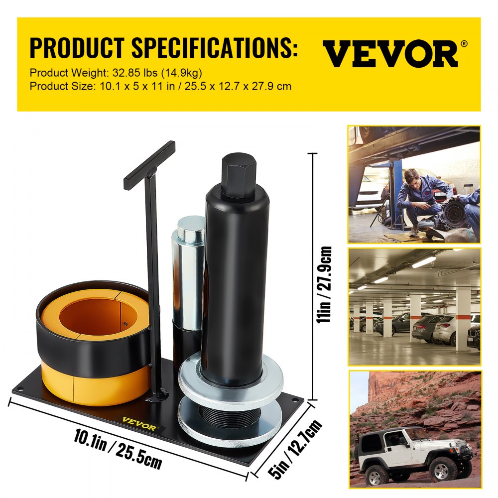 VEVOR Carrier & Pinion Bearing Puller, Compatible with Dana 30, 40, 60, 70, Ford 9