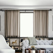 VEVOR Double Rod Curtain Rods, 36-72 inches(3-6ft) Adjustable Length, Black Double Curtain Rods with Round Finials, 1