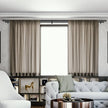 VEVOR Double Rod Curtain Rods, 36-72 inches(3-6ft) Adjustable Length, Black Double Curtain Rods with Cap Finials, 1
