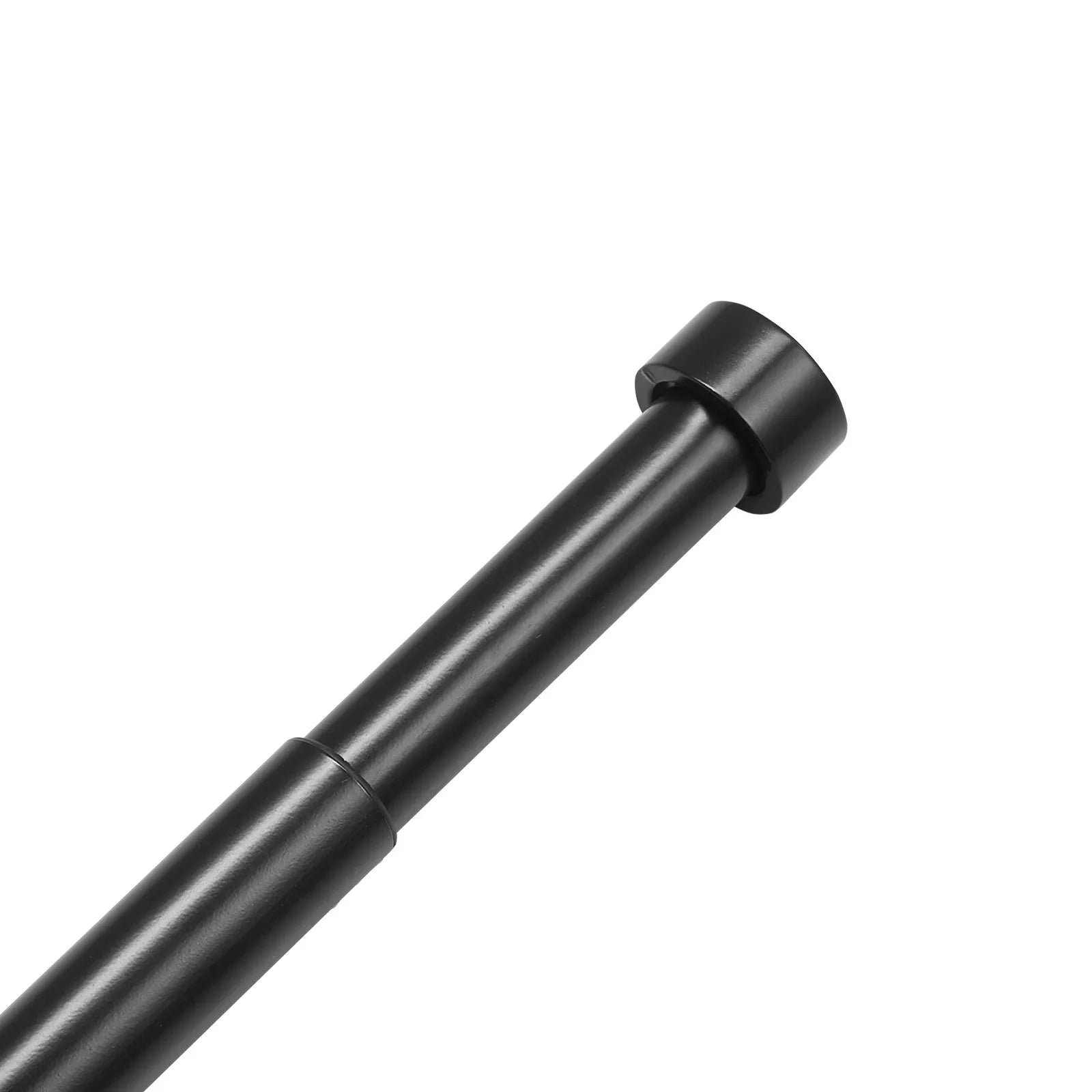 VEVOR Double Rod Curtain Rods, 36-72 inches(3-6ft) Adjustable Length, Black Double Curtain Rods with Cap Finials, 1