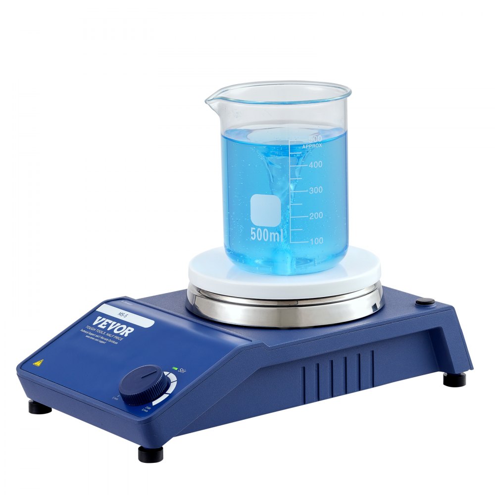 VEVOR Magnetic Stirrer, 0-1500 RPM Stir Plate with Adjustable Speed Knob, 23L Plate Stirrer Kit, Stir Bar Included