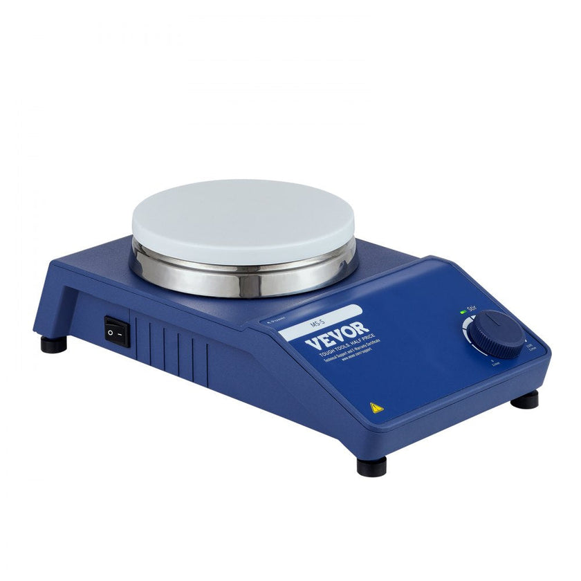 VEVOR Magnetic Stirrer, 0-1500 RPM Stir Plate with Adjustable Speed Knob, 23L Plate Stirrer Kit, Stir Bar Included