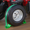 VEVOR Wheel Chock Tie-Down Kit, Chock-Style Trailer Tie Down Strap, Car Tie Down Kit with Buckle, Break Strength 4380 lbs & Working Load 1460 lbs Motorcycle Tie-Down System E-Hooks for ATVs, UTVs