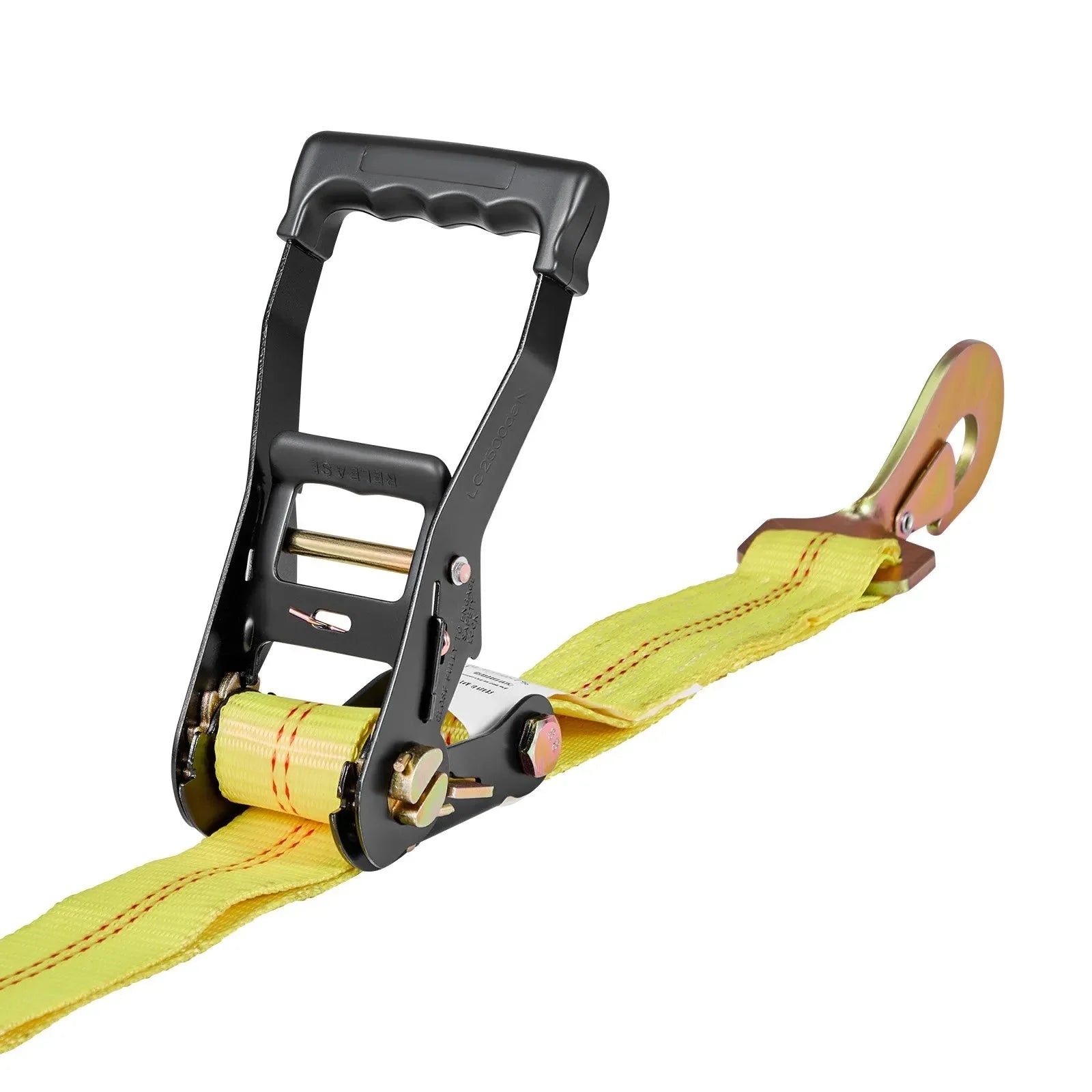 VEVOR Wheel Chock Tie-Down Kit, Tire-Style Trailer Tie Down Strap, Car Tie Down Kit with Spring Hook, Break Strength 10009 lbs & Working Load 3333 lbs Motorcycle Tie-Down System for ATV, SUV, Trailer