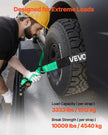 VEVOR Wheel Chock Tie-Down Kit, Tire-Style Tow Dolly Strap, Car Tie Down Kit with Heavy-Duty Hook, Break Strength 10009 lbs & Working Load 3333 lbs Motorcycle Tie-Down System with O-Ring for ATV, SUV