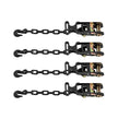 VEVOR Wheel Chock Tie-Down Kit, Tire-Style Tow Dolly Strap, Car Tie Down Kit with Heavy-Duty Hook, Break Strength 10009 lbs & Working Load 3333 lbs Motorcycle Tie-Down System with O-Ring for ATV, SUV
