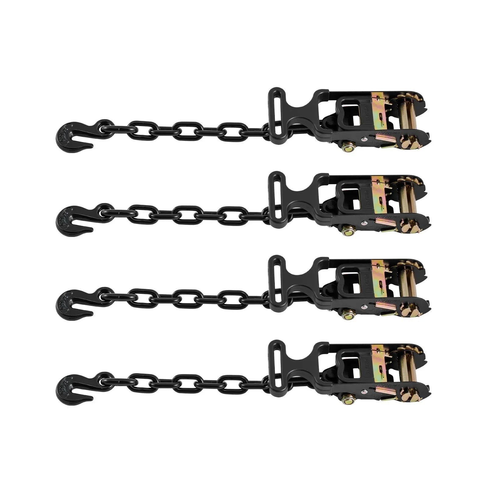 VEVOR Wheel Chock Tie-Down Kit, Tire-Style Tow Dolly Strap, Car Tie Down Kit with Heavy-Duty Hook, Break Strength 10009 lbs & Working Load 3333 lbs Motorcycle Tie-Down System with O-Ring for ATV, SUV