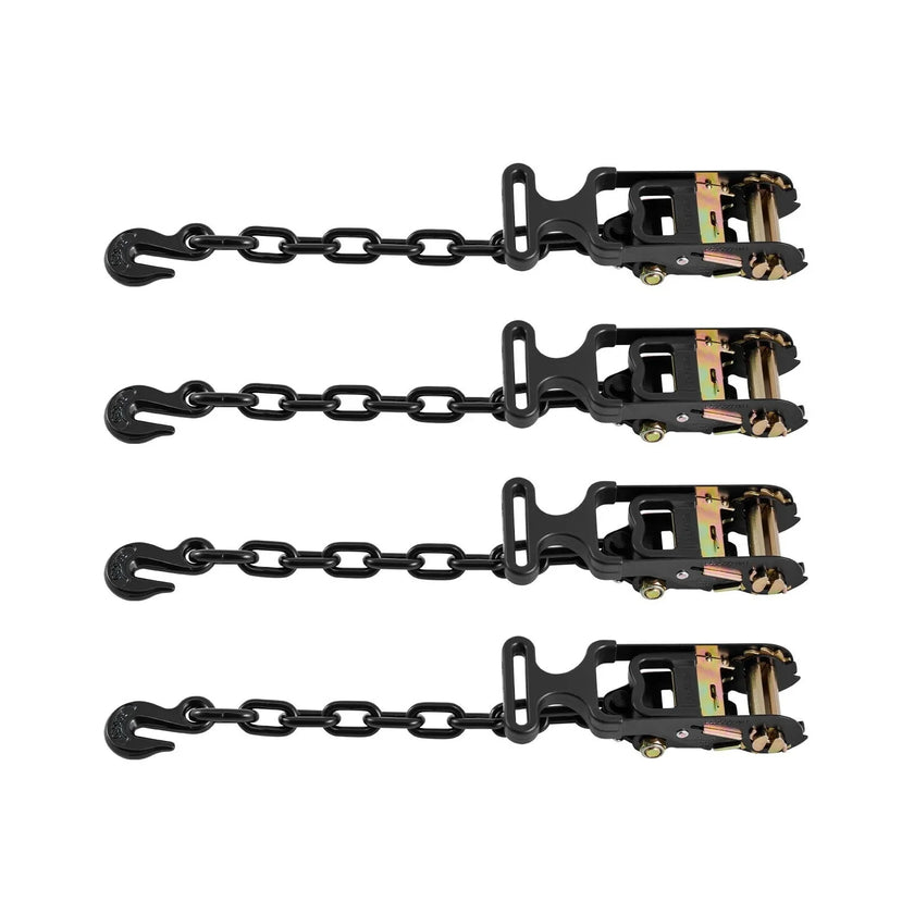VEVOR Wheel Chock Tie-Down Kit, Tire-Style Tow Dolly Strap, Car Tie Down Kit with Heavy-Duty Hook, Break Strength 10009 lbs & Working Load 3333 lbs Motorcycle Tie-Down System with O-Ring for ATV, SUV