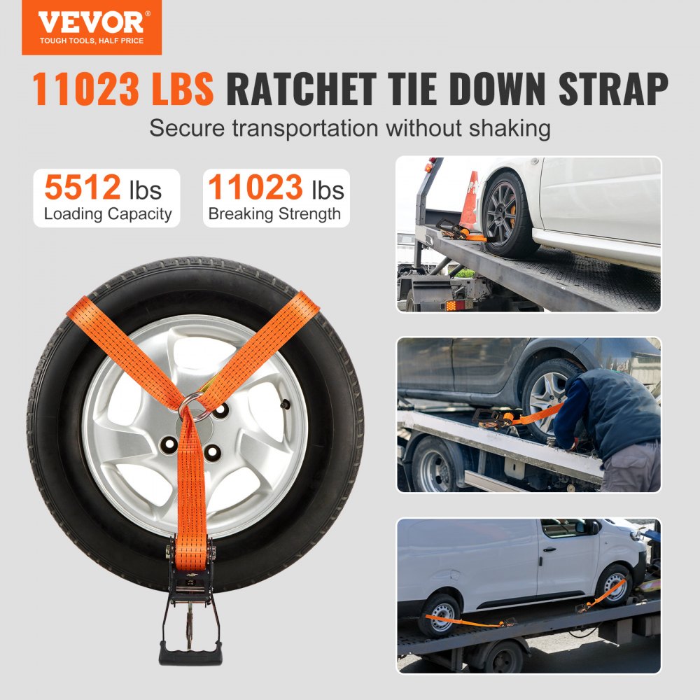 VEVOR Ratchet Tie Down Straps Kit, 2