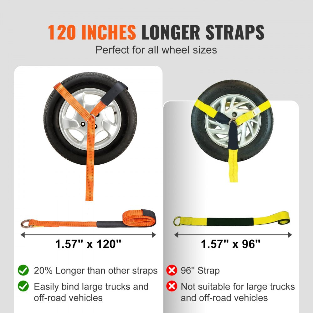VEVOR Ratchet Tie Down Straps Kit, 2