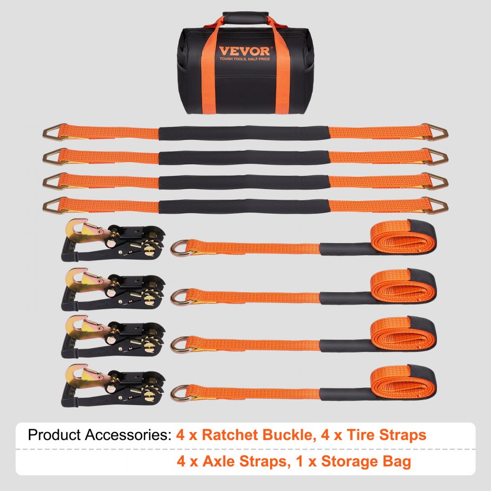 VEVOR Ratchet Tie Down Straps Kit, 2