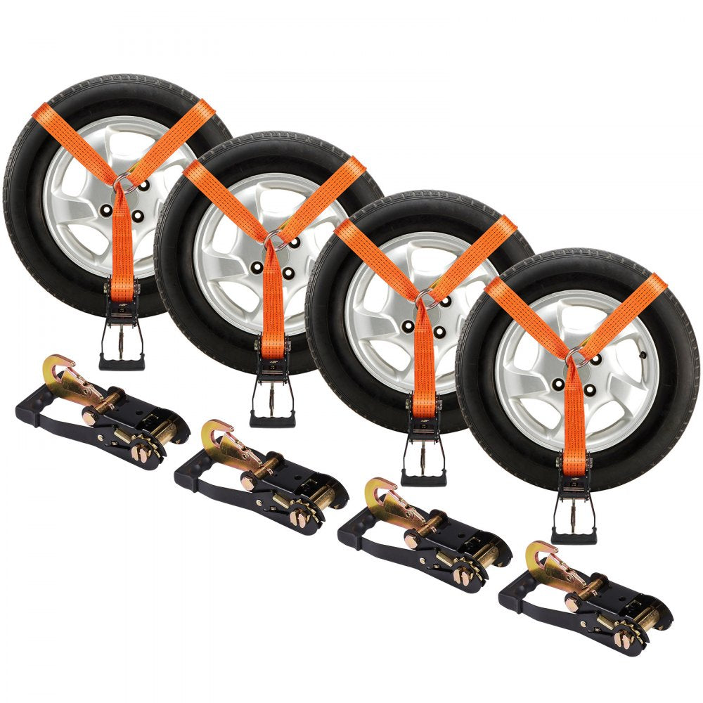 VEVOR Ratchet Tie Down Straps Kit, Lasso Style 2