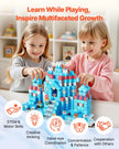 VEVOR Magnetic Blocks 150 PCS Glacier Castle Set STEM Montessori Sensory Toys