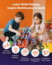 VEVOR Magnetic Blocks 100 PCS Dark Castle Set STEM Montessori Sensory Toys