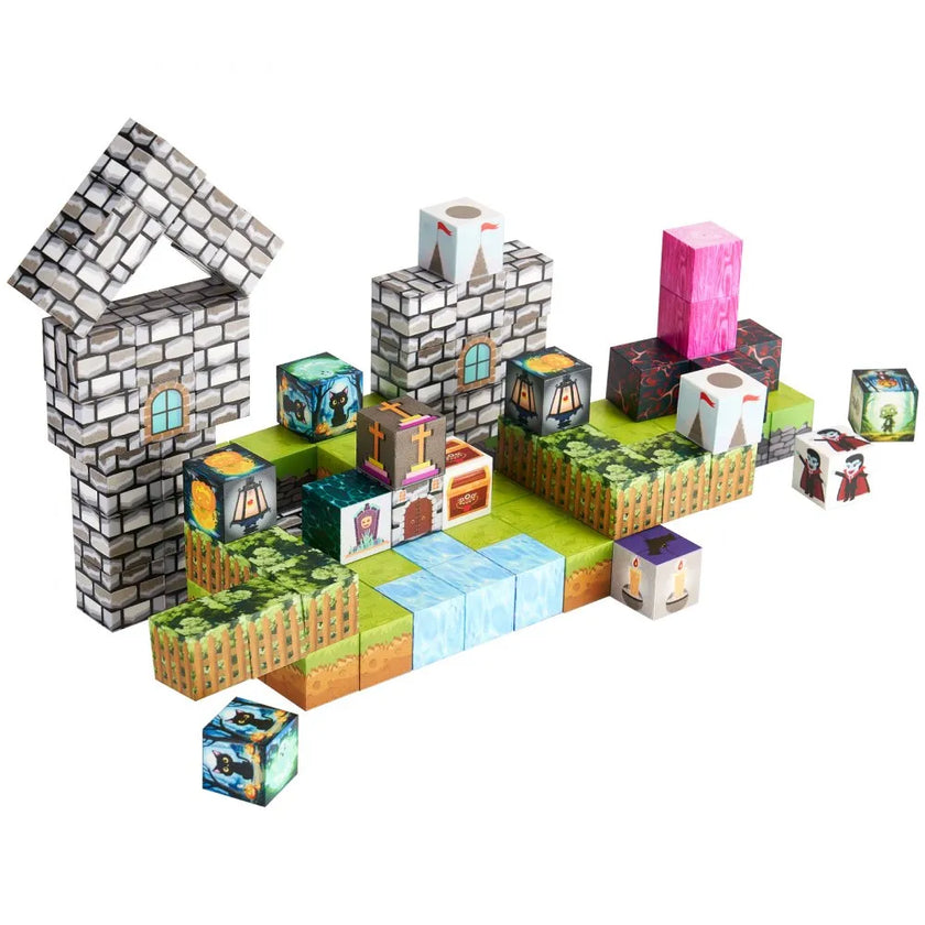 VEVOR Magnetic Blocks 100 PCS Cemetery Zombies Set STEM Montessori Sensory Toys