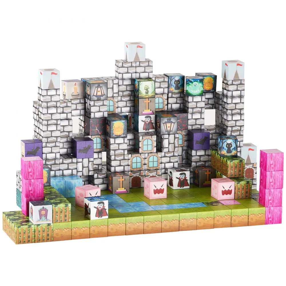 VEVOR Magnetic Blocks 100 PCS Cemetery Zombies Set STEM Montessori Sensory Toys