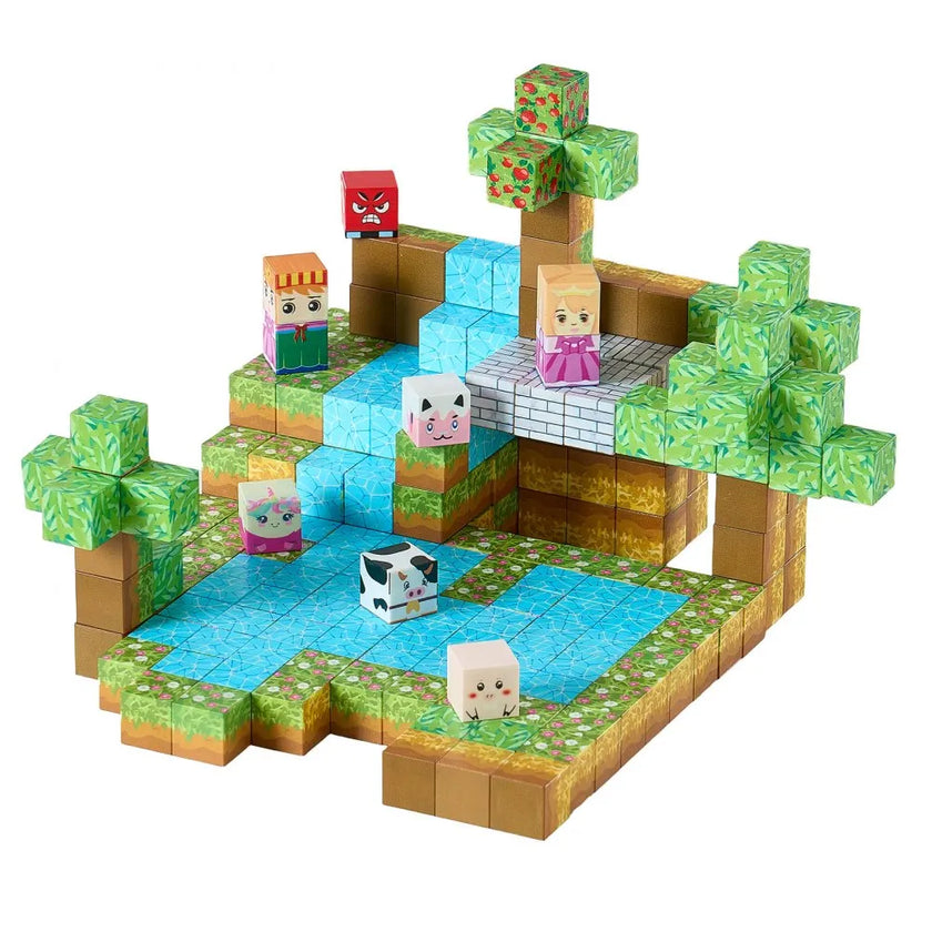 VEVOR Magnetic Blocks 150 PCS Forest Castle Set STEM Montessori Sensory Toys