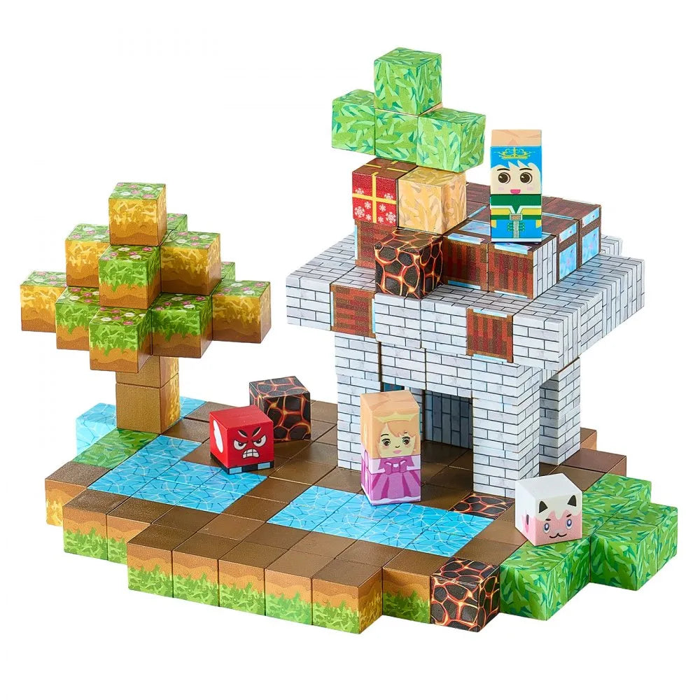 VEVOR Magnetic Blocks 150 PCS Forest Castle Set STEM Montessori Sensory Toys