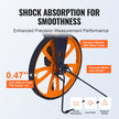 VEVOR Measuring Wheel in Inches, 12.5in Diameter Wheel, Centerline Design w/ Handbrake, 39.76-20.47 in Telescoping Measure Wheel,Measurement 0-9,999m with Bag, for Lawn/Hard/Soft/Wood Road Measuring