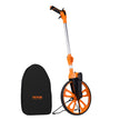 VEVOR Measuring Wheel in Inches, 12.5in Diameter Wheel, Centerline Design w/ Handbrake, 39.76-20.47 in Telescoping Measure Wheel,Measurement 0-9,999m with Bag, for Lawn/Hard/Soft/Wood Road Measuring
