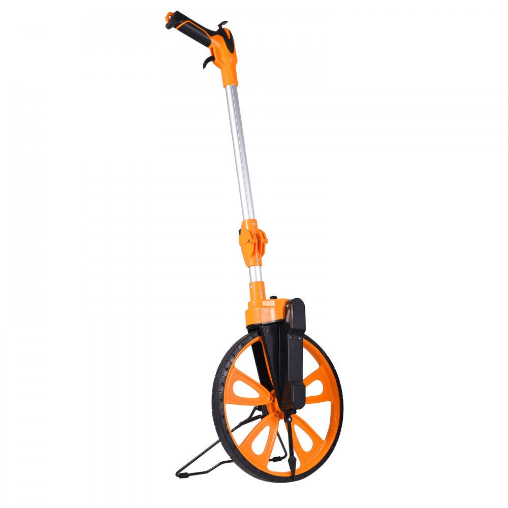 VEVOR Measuring Wheel in Inches, 12.5in Diameter Wheel, Centerline Design w/ Handbrake, 39.76-20.47 in Telescoping Measure Wheel,Measurement 0-9,999m with Bag, for Lawn/Hard/Soft/Wood Road Measuring