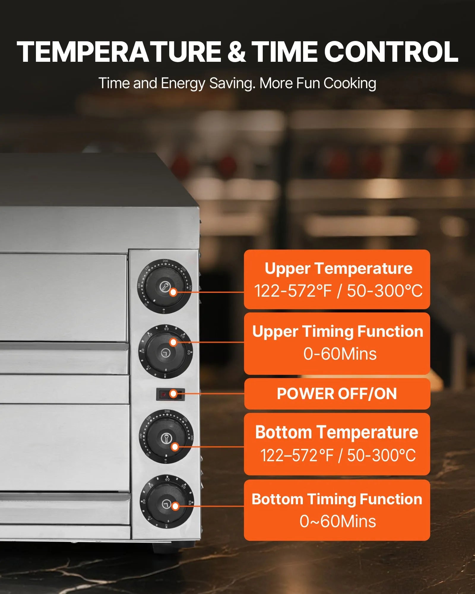 VEVOR Electric Countertop Pizza Oven 12