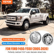 VEVOR 19.5-inch 10 Lug Wheel Simulators, 304 Stainless Steel Wheel Simulator Kit with Mirror Polished Finish, 2 Front and 2 Rear Wheel Covers Fit for Ford F450/F550 (2005-2020), 4 pcs
