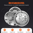 VEVOR 19.5-inch 10 Lug Wheel Simulators, 304 Stainless Steel Wheel Simulator Kit with Mirror Polished Finish, 2 Front and 2 Rear Wheel Covers Fit for Ford F450/F550 (2005-2020), 4 pcs